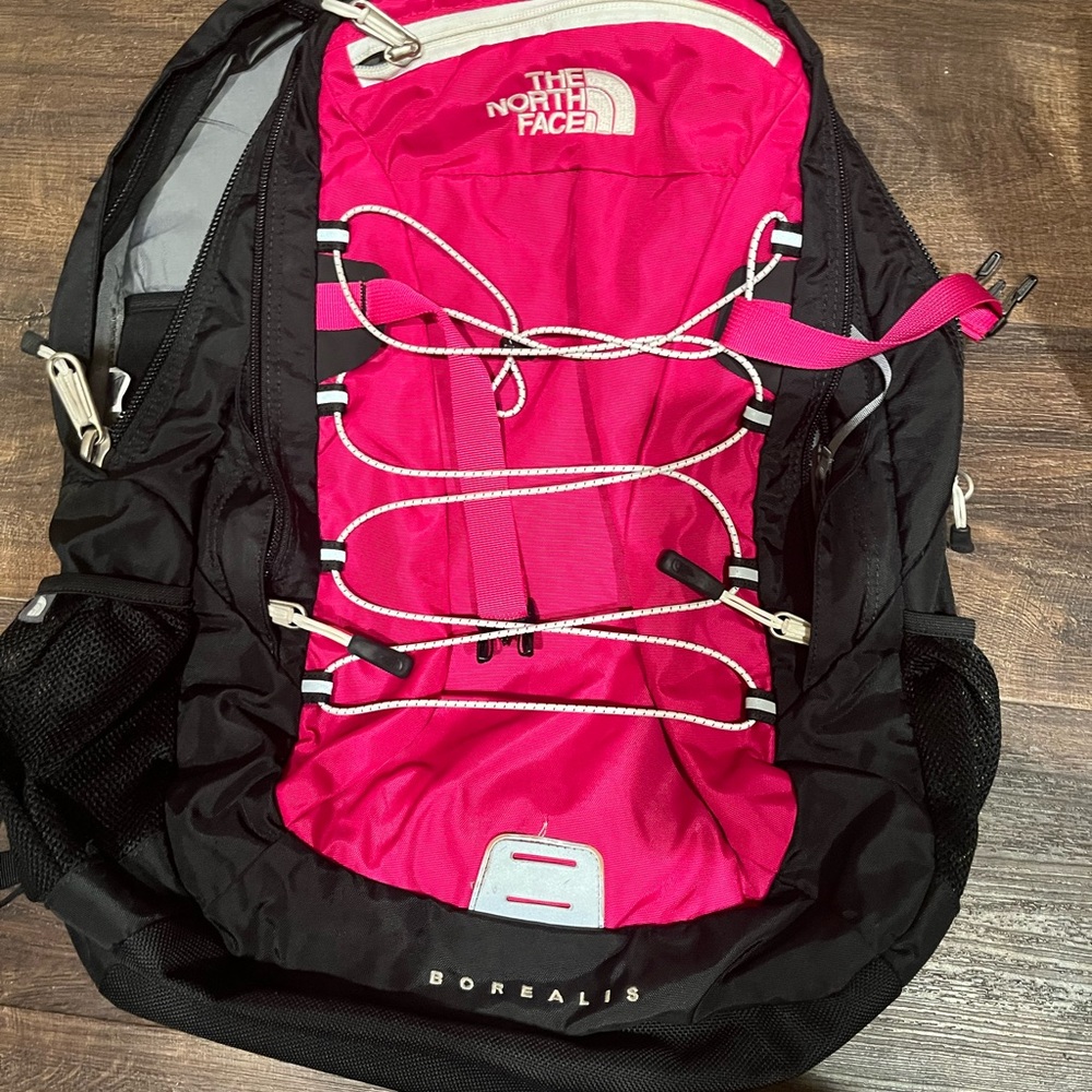 The North Face Pink Borealis Backpack